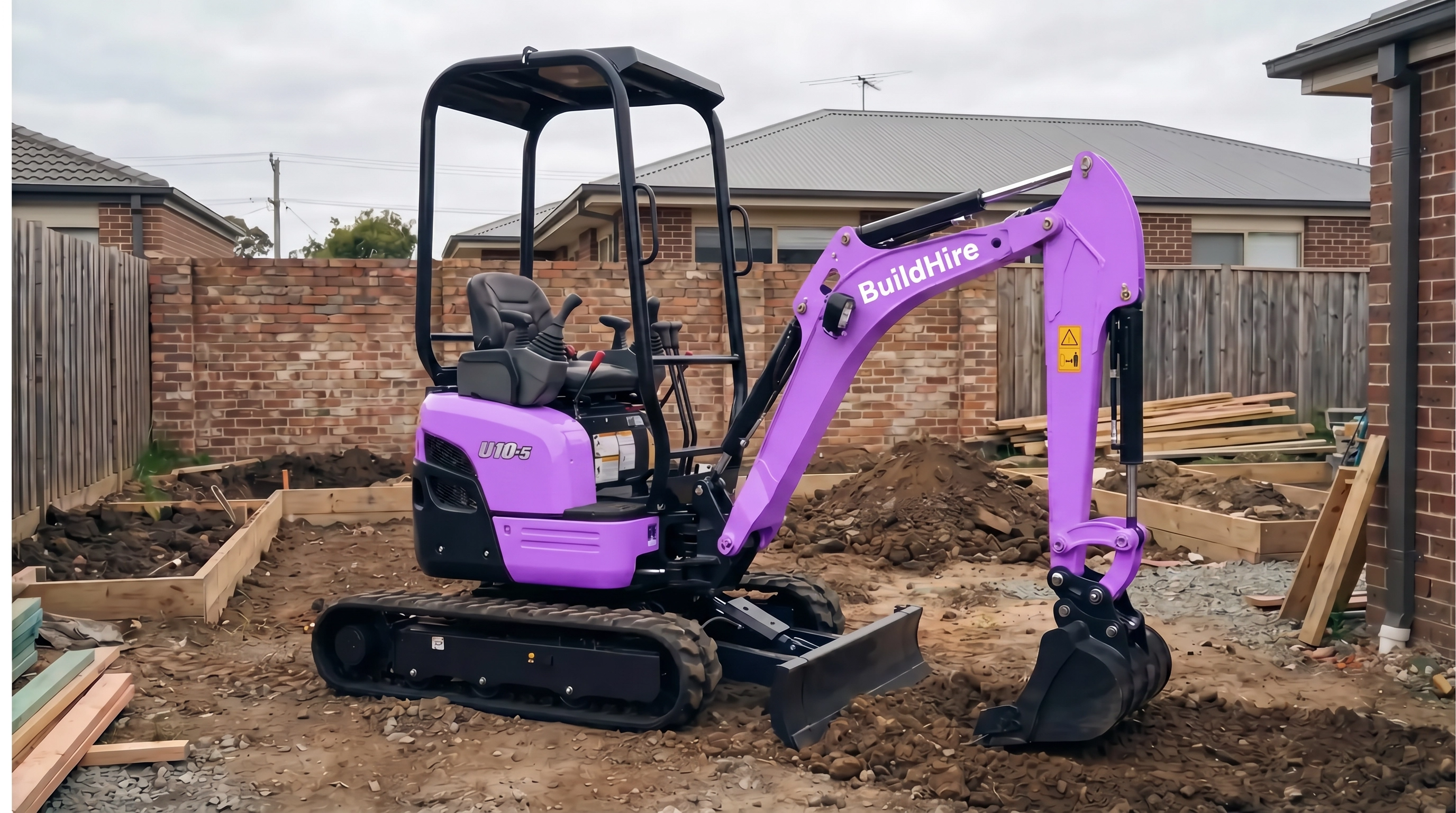 1T Mini Excavator (Kubota U10-5)