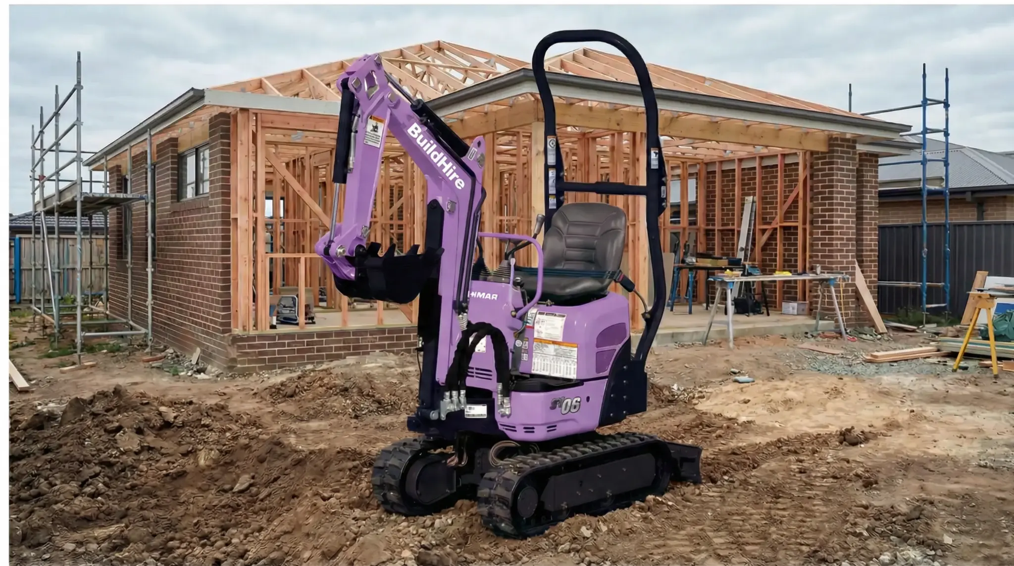 0.8T Mini Excavator (SV08 Yanmar)